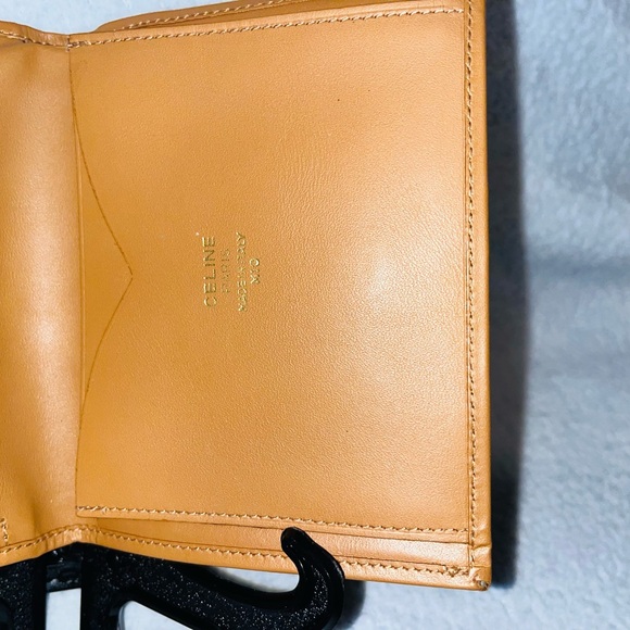 Celine Triomphe Kisslock Vintage leather wallet - Picture 7 of 11